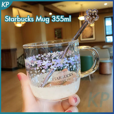 Starbuck แก้วถ้วยแก้ว355มิลลิลิตรโรแมนติกซากุระถ้วยกาแฟถ้วยนมดื่มสำนักงานแก้วถ้วยชาสร้างสรรค์ของขวัญ 823