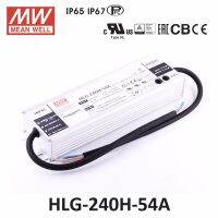 Original Meanwell HLG-240H-54A constant current 4.45A 27-54VDC PFC dimmable Power Supply 240W 54V IP65 waterproof led driver