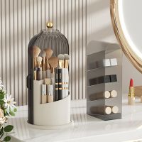 【DT】hot！ 360° Rotating Makeup Brush Holder Luxury Cosmetic Organizer Desktop Lipstick Eye Shadow Eyebrow Pencil Storage Box