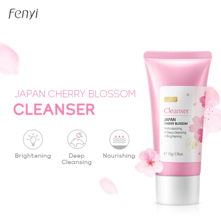 FENYI Japan Cherry Blossom Face Cleanser Sakura Oil Control Facial Wash