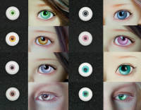 Resin Doll Eyes BJD Eyeball 14/16/18mm Custom for Volks Dollfie Dollshe Luts and More Dolls Screw Nut Drivers