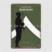 My Biloxi แผ่นโปสเตอร์โปสเตอร์เมทัลมีคราบภาพยนตร์แนวเพลงบลูส์มินิมอล0718โปสเตอร์ดีบุกส่วนตัวสำหรับปาร์ตี้ผับ