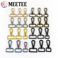 410pcs 16-50mm Luggage Strap Adjuster Buckles Ring Metal Lobster Swivel Clip Clasp Hook for Webbing Buckle DIY Bags Accessories