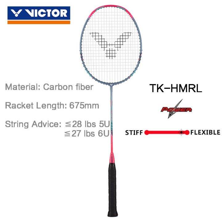 VICTOR Original 5U 6U Super Light Badminton Racquet TKHMRL Badminton Racket 100 Carbon