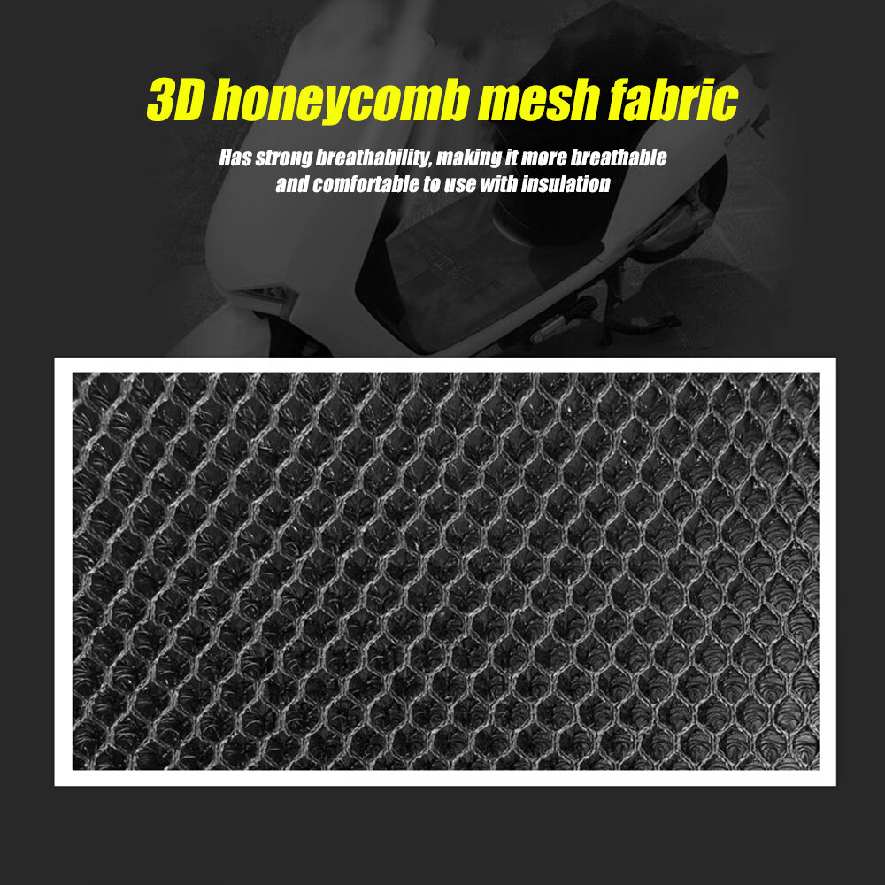 Motosikal basikal elektrik kerusi perlindungan musim panas bernafas kain Mesh 3D Anti-skid Pad skuter kerusi meliputi kusyen perlindungan bersih