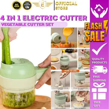 Handheld Electric Vegetable Slicer Cordless Protable Electric Garlic Cutter  Masher Chopper Food Slicer - Food Processors - AliExpress