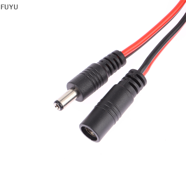 fuyu-16awg-ปลั๊กไฟ-dc-5-5x2-1mm-ตัวเมียไปยังอะแดปเตอร์-cctv-สายเชื่อมต่อ12v-10a-120w-สายไฟต่อพ่วงสูงสุด1-5m