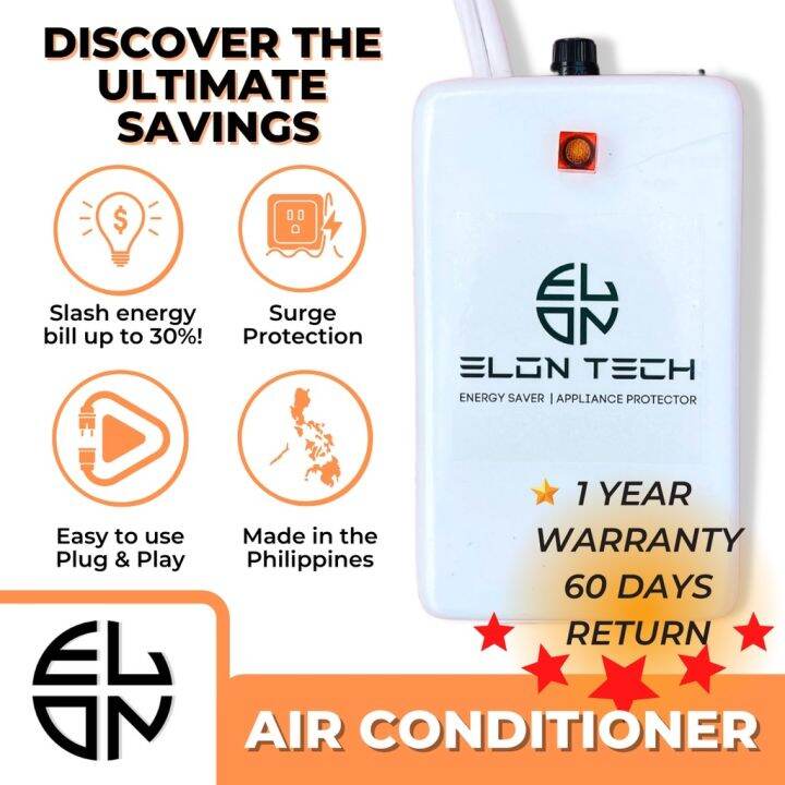 [AIRCON Model] ELON TECH Energy Saver Plug Tipid Device Power Saver Lazada PH