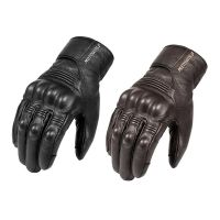 ถุงมือรถจักรยานยนต์หน้าจอสัมผัสถุงมือหนังฤดูหนาว Guanti Guantes Moto Invierno Cuero Luvas Motocicleta สำหรับผู้ชายและผู้หญิง