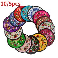 Chinese Style Cloth Embroidery Coasters Hot MilkInsulation Anti -HotPad Table Mats