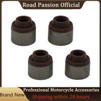 Road Passion 4Pcs ใหม่รถจักรยานยนต์ชิ้นส่วนเครื่องยนต์วาล์ว Stem Oil Seal สำหรับ KAWASAKI KL250 KL 250 1996-2007