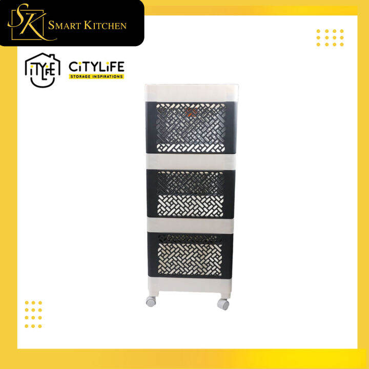 Citylife - J-7096 4 tier Short KD rack Coal | Lazada PH