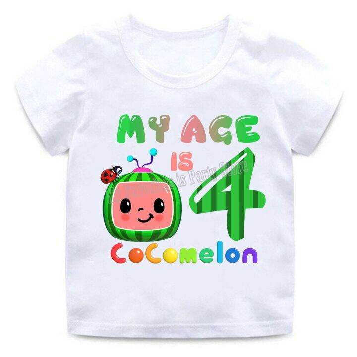 Baby Summer Clothes Infant Boy Girl Birthday Number Green T
