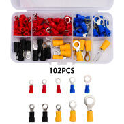 Aideepen 102pcs dây co giãn chịu Nhiệt kết nối thiết bị đầu cuối dạng vòng