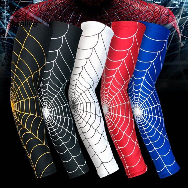 flespider-web-pattern-arm-guard-tennis-badminton-sports-elbow-arm-sleeve-pad-ce