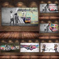 Banksy Street Art Graffiti Canvas Painting Posters and Prhonneur Pop Art Living Room Home Decor Life Is Short