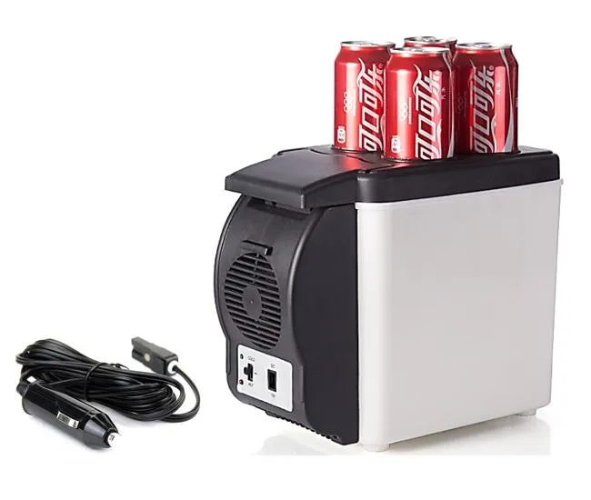 6L Portable 2 in 1 Car Fridge Cooling Warming Refrigerator Cooler Storage