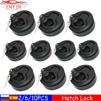 2/6/10PCS Marine Latch Door Cabinet Lock Latch Flush Door Pull Locker Hatch Latch Slam Lift Handle for RV Yacht Boat Accessories