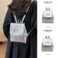 High-end niche crossbody bag for women 2023 summer new versatile butterfly silver small backpack shoulder handbag 【JYUE】