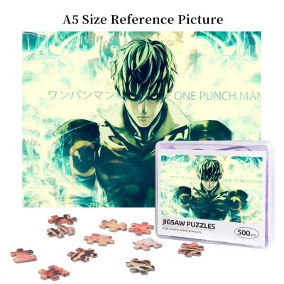 One Punch Man Genos (4) Wooden Jigsaw Puzzle 500 Pieces Educational Toy Painting Art Decor Decompression toys 500pcs