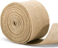 Natural Jute Hessian Burlap Fabric Ribbon Tape Rustic Wedding Belt Strap Decor DIY Crafts Christmas Tree Chairs Dining Tables Exercise Bands