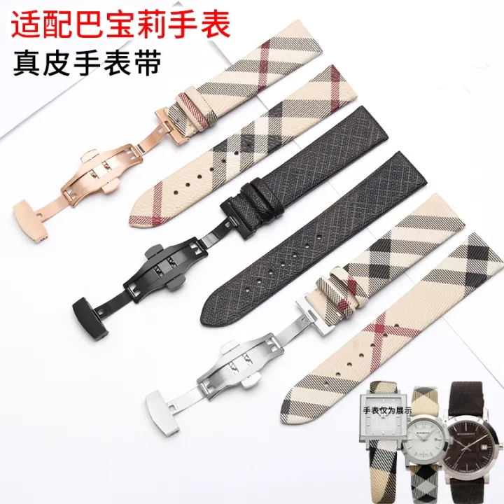 Men's watch band▽ Suitable for Burberry leather strap BU1387 ​​9212 1776  1759 new BURBERRY men and women 10008 | Lazada PH