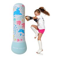 Children Inflatable Boxing Sandbag PVC Thickening Boxeo Pillar Tumbler Muay Thai Punching Bag Gym Home Fitness Decompress Toy