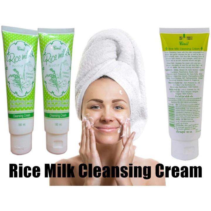 Thai Civic Rice Milk Cleansing Cream 180 ml Lazada