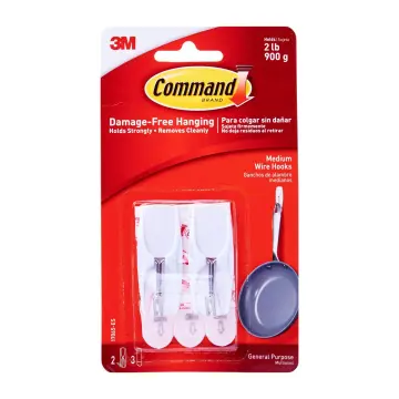 1 pack（6 hooks） X 3M 17067CLR Clear Command Wire hook utensil