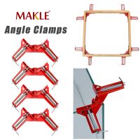 MAKLE 4pcs 90 Degree Straight Angle Carpentry Presses Clamps Fast Angle Seal Fixing Clips Sergeant Clamp Woodworking Tool