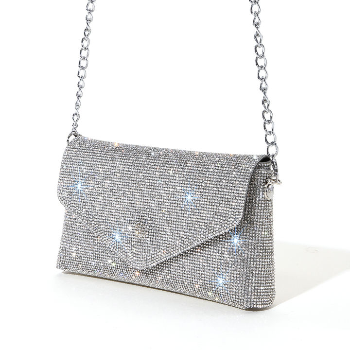 hot-glitter-rhinestone-กระเป๋าถือผู้หญิงกระเป๋ามินิกระเป๋าสะพายหญิงพรหมจัดเลี้ยงงานแต่งงาน-lady-shining-diamond-กระเป๋า-clutch