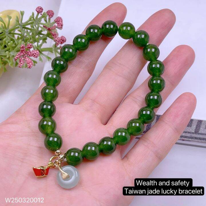 wealth and safety taiwan jade lucky bracelet Lazada PH