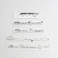 Car Trunk Letters Sticker For Maserati Gransport Granlusso Quattroporte GTS Granturismo Sport Car Emblem Badge Styling Stickers