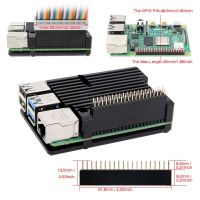 ราสเบอร์รี่ Pi 4รุ่น B เกราะกรณีอลูมิเนียมเรื่อยๆระบายความร้อนเชลล์โลหะสิ่งที่ส่งมากระจายความร้อนสำหรับ Pi 4B เท่านั้น