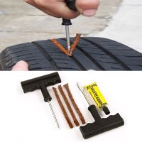 Hans1 1 Set Car Tire Repair with Glue Rubber Stripes Tools for Motorcycle Tubeless Tyre Puncture Repairing