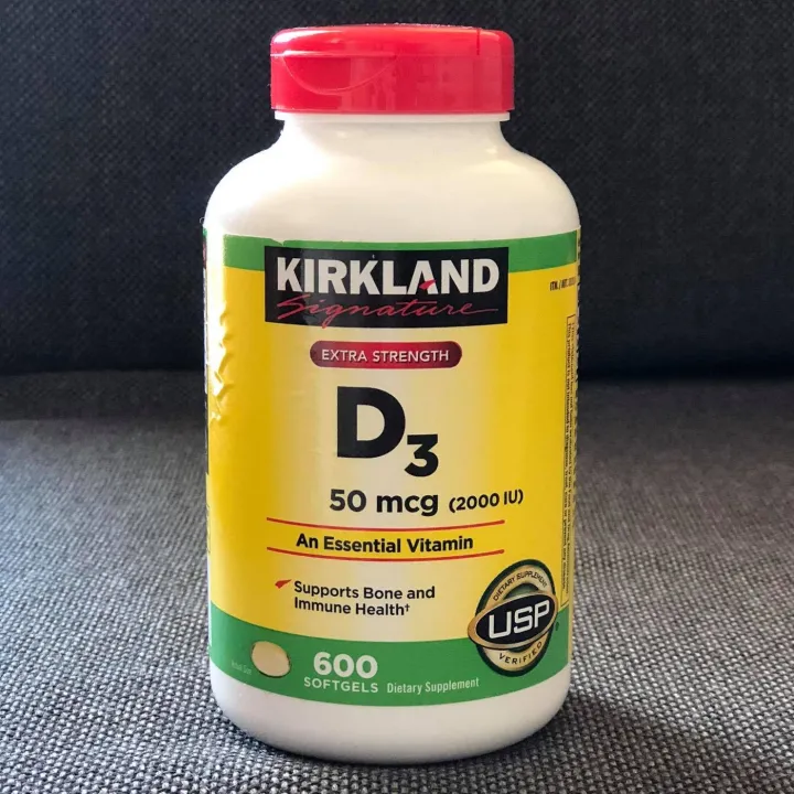 Kirkland Vitamin D3 2000 IU 600 softgels 2023 EXPIRY Lazada PH
