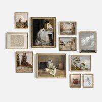 ❍ Neutral Still Life Roses ภาพวาดผ้าใบ Vintage Botanical โปสเตอร์และพิมพ์ภาพโบราณผู้หญิงอ่านห้องนอน Wall Decor