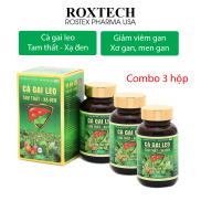 Combo 3 hộp Viên uống bổ gan Cà Gai Leo Tam Thất Xạ Đen, cao diệp hạ châu