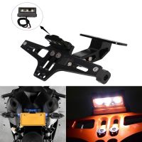 Universal Motorcycle License Plate Mount Holder Moto Bracket Frame For YAMAHA xmax 125 300 R1 3 Honda msx 125 300