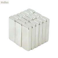 MEIIAN 10pcs 20X10X2mm แม่เหล็กทรงสี่เหลี่ยมแข็งแรง ที่มีประสิทธิภาพสูง เงินสีเงิน แม่เหล็กนีโอดิเมียม NdFeB NdFeB แม่เหล็กถาวรถาวร ตู้เย็นในตู้เย็น