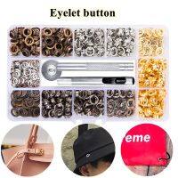 5mm 200400pcs Eyelet button and Eyelet Punch Die Tool Set Metal button for Leathercraft Clothing Shoes Belt Bag Grommet