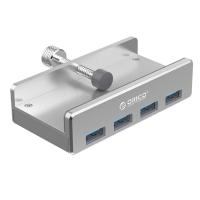 [HOT HAIXWLXKWW 589] 4พอร์ต USB 3.0 Hubs Splitter พร้อมอลูมิเนียมอัลลอยด์กลับคลิปอุปกรณ์ต่อพ่วงโน๊ตบุ๊ค