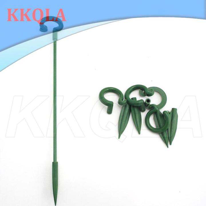 qkkqla-5pcs-plastic-plant-supports-flower-orchid-stand-holder-bracket-reusable-protection-fixing-tools-gardening-supplies