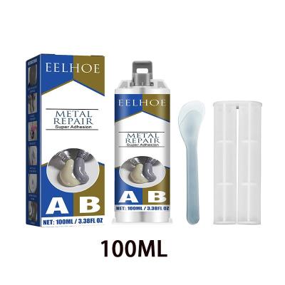 100ml Squeeze AB Mixing Adhesive Industrial High Strength Bonding Sealant Weld Seam Metal Repair Agent Strong Casting Ab Glues Adhesives Tape