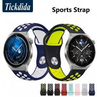 lumude Breathable Silicone Strap For Huawei Watch GT 3 Pro 46mm GT 2e Silicone Sports Strap 20mm 22mm Watchband Galaxy Watch 4 Classic