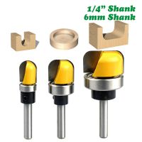 1PC 1/4－6.35MM 6MM Shank Milling Cutter เครื่องมือแกะสลักไม้ ชามถาด แม่แบบ Milling Cutter เครื่องตัดไม้ Router งานไม้