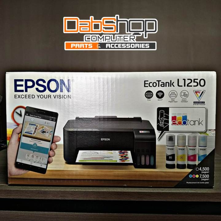 Epson Ecotank L1250 A4 Wi Fi Ink Tank Printer Lazada Ph 6643