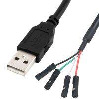 4 x 1Pin Motherboard Female Header Ke USB 2.0 Male /Female Dupont Extender Cable 0.3M;