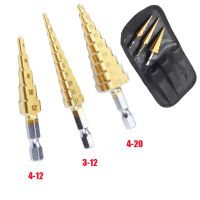 【DT】hot！ 1/3PCS 3-12mm 4-12mm 4-20mm Straight Groove Bit Set Titanium Coated Wood Metal Hole Cutter Core