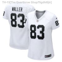 ♚✙♀ Rugby Jersey European American Hip-Hop Street Dance Jersey Loose T-Shirt Large Size Short-Sleeved NFL Las Vegas Raiders Raiders Rugby Jersey No. 83 Darren Waller Jersey Womens Clothing